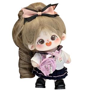 Хлопковая кукла со скелетом каштанового зерна плюшевая кукла высота 20см длина 220мм COTTON PLANET