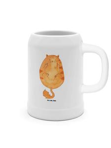 Пивная кружка кота, рано встающего, ничего не говоря, в белом Mr. & Mrs. Panda