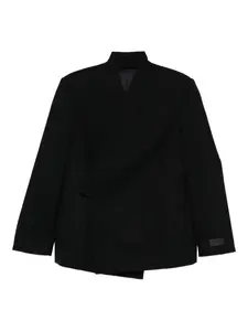 Асимметричный жакет с запахом KENZO, черный