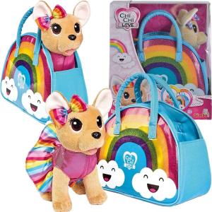 Собака-талисман Chi Chi Love, плюшевый щенок, мягкая приятная игрушка, модная радужная игрушка