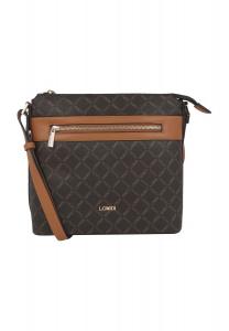 Сумка через плечо «Филиберта», кожа, логотип. для дам L.CREDI, коричневый