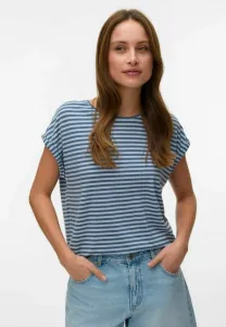 Vmava plain ss stripe ga jrs noos print tshirt Vero Moda, Cashmere Blue