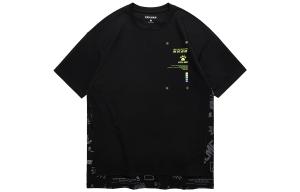 Футболка Unisex с коротким рукавом, прямым кроем и свободным силуэтом с круглым вырезом KELME, черный