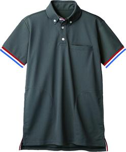 Рубашка-поло Montblanc 72-470 (унисекс/с коротким рукавом) размер M. Медицинская униформа Sumisho, угольно-серый цвет, размер M