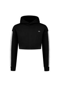 Укороченная толстовка с капюшоном Amaya Smilodox, черный