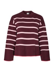 Свитер YAS ELMA, Grenadine/Wine Red