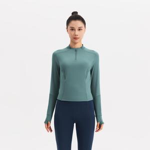 Женская флисовая толстовка Domyos с полумолнией для интенсивных тренировок