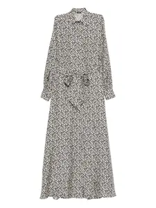 Платье с принтом и завязками Kiton, черный