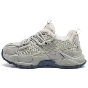 AGSDON Утепленные массивные кроссовки унисекс серые [Шерпа] Y231009, цвет Gray[Sherpa]Y231009