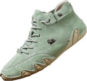 Мужские повседневные замшевые туфли на шнуровке, ботинки чукка до щиколотки Hchctry, светло-зеленый