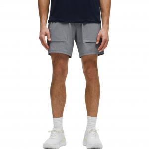 Шорты спортивные pace breaker ss25 мужские 7' Lululemon, серый/белый