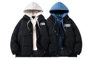 BOBBY ABLEY Пуховик Unisex, 2 Pack (Black White+Black Blue)