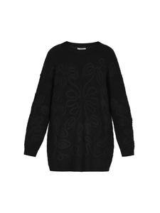 Женский свитер черного цвета usha FESTIVAL