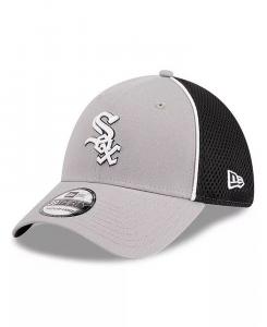 Мужская серая бейсболка Chicago White Sox Pipe 39THIRTY Flex New Era