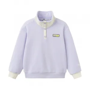 PUMA Свитшот Performance Stand Collar Polar Fleece G Pink Purple для детей 3-7 лет