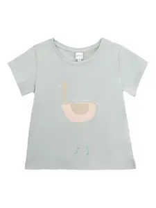 Футболка с принтом под страусиную кожу Knot, зеленый