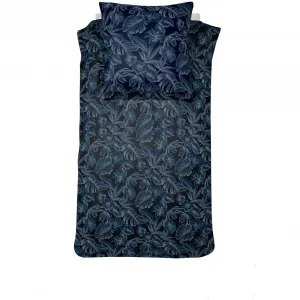 Постельное белье Золушка «Pacova» с тропическими листьями по всей поверхности Cinderella, цвет indigo