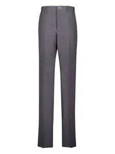 Брюки со складками и логотипом Givenchy, серый