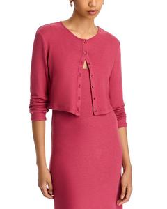 Кардиган с круглым вырезом Lauren LESET, красный