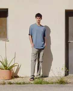 Мужские хлопковые брюки с множеством карманов Green Coast, цвет 820 Gris medio