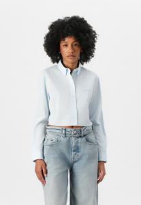 Блуза Tommy Jeans CROP STRIPE SHIRT, Light Powdery Blue/Dark Blue