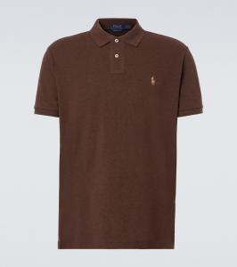 Хлопковая пике-поло Polo Ralph Lauren, Nutmeg Brown Heather/C8526