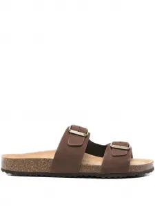 Слиперы Brionia с пряжками Geox, коричневый