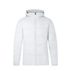 361° Пуховик мужской Lighthouse Gray с капюшоном Moderate