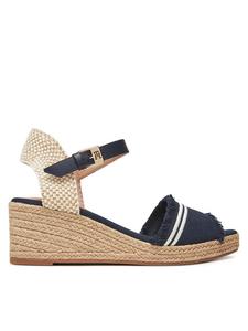 Эспадрильи Fringe Canvas Medium Wedge FW0FW08879 Tommy Hilfiger, синий