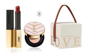 SAINT LAURENT Набор помад Little Gold Bar Love Limited Edition легко растушевывается и держится долго