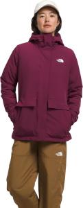 Женская утепленная куртка The North Face Shelbe с капюшоном, ягодный