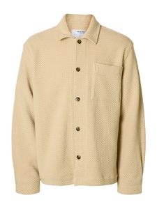 Рубашка на пуговицах Comfort fit SELECTED SLHFRED, бежевый