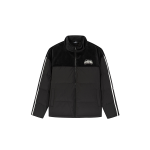 361° Пуховик мужской Super Black с воротником стойкой утепленный