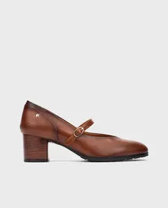Женские кожаные туфли с пряжкой Pikolinos, коричневый