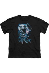 Футболка с коротким рукавом для детей Batman Moonlight Cat Gildan, черный