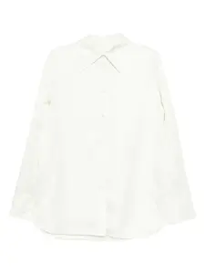 Рубашка с расклешенным подолом JIL SANDER, зеленый