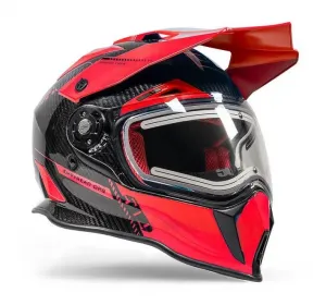 Карбоновый шлем Delta R3L Ignite с электрическим визором (размер XS) 509, ярко малиновый