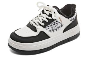 Кроссовки HUANQIU Skateboarding Shoes Women's Low-top Black, бежевый/черный