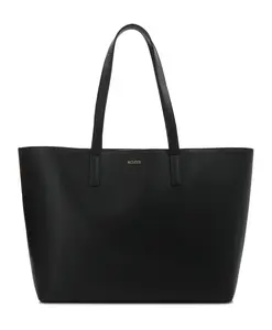 Кожаная минималистичная сумка через плечо Kazar, черный