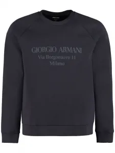 Толстовка с логотипом GIORGIO ARMANI, синий