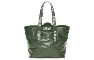 LOEWE Кожаная сумка-шоппер, шоппер, сумка через плечо, женская сумка Regular мужская темно-зеленая