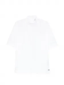 Футболка с высоким воротником AMI Paris, белый