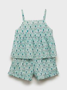 Детский хлопковый комплект пижамы Hojab Mango, Green