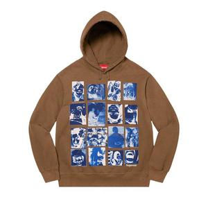 Толстовка Supreme Collage Grid Hooded Sweatshirt Olive Brown, коричневый
