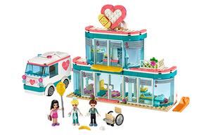 Набор пластиковых строительных блоков Heart Lake City Hospital, 301 деталь, 600 штук LEGO