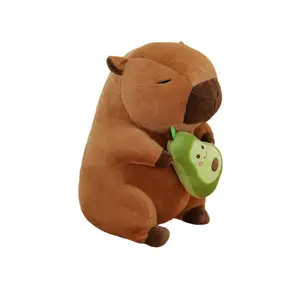 Плюшевая игрушка милый авокадо капибара 30см/40см/50см высота CHONGRONGLIANYU, коричневый