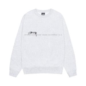 Свитер Stussy Smooth 80 Crew, Ash Heather