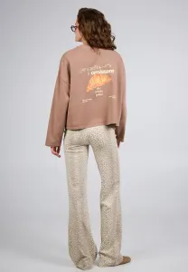 Топ с длинными рукавами в виде круассана Oh April, Almond Mist