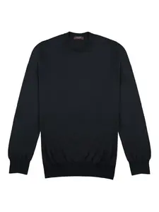 Свитер с круглым вырезом Zanone, синий