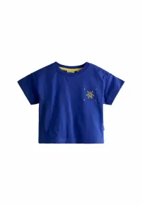 Футболка стандартного кроя с графическим принтом "морской пейзаж". Jojo Maman Bébé, Blue